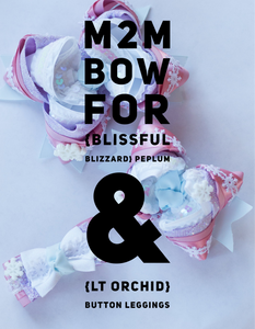 M2M Bow For {Blissful Blizzard} Peplum