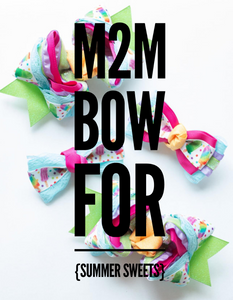 M2M Bow for {Summer Sweets} Peplum & Dress